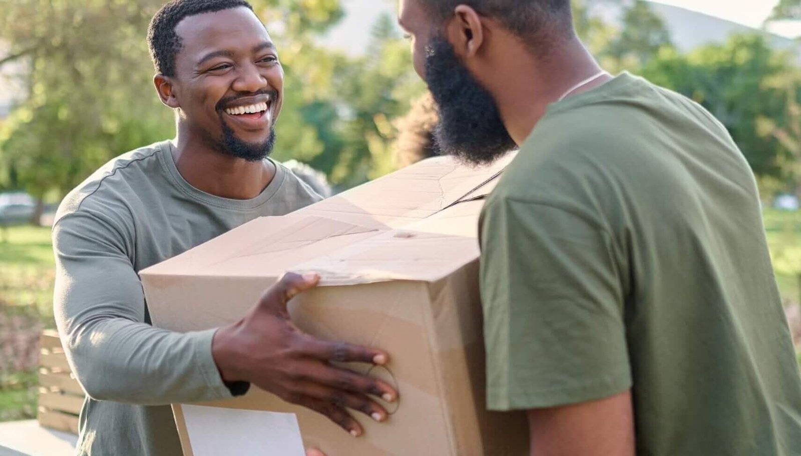 Cause of the fortnight – acorns children’s hospice black man charity and holding box in park of dona 2023 02 07 21 57 49 utc cropped